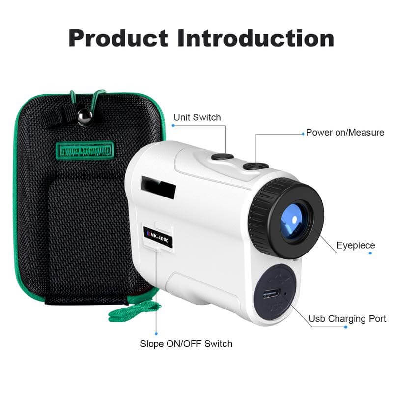 Precision Laser Golf Rangefinder with Slope & Flag Lock Vibration